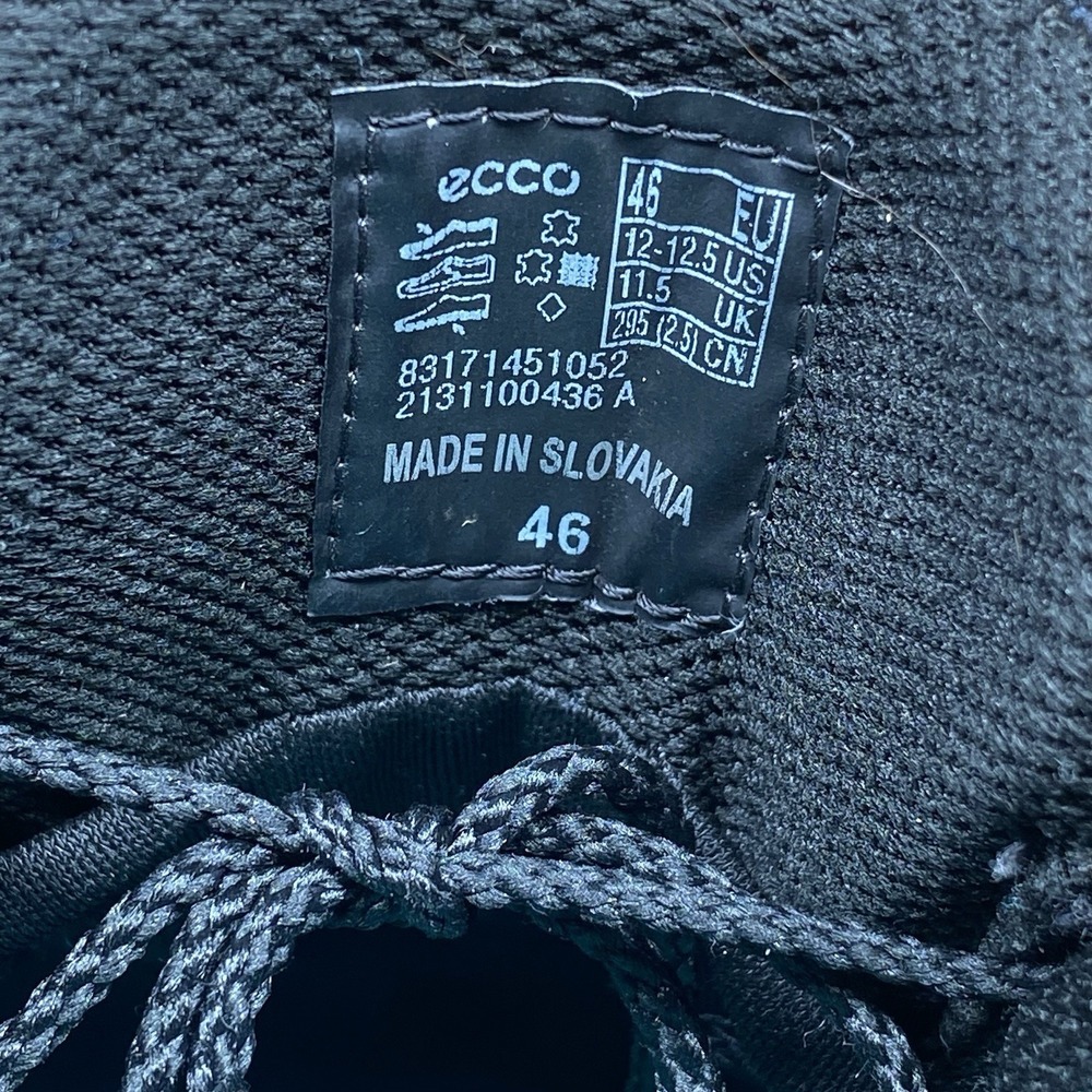 ECCO Track 25 Low GORE-TEX Hiking Shoes Black Men's 12 EU 46 Outdoor Waterproof - Picture 9 of 15